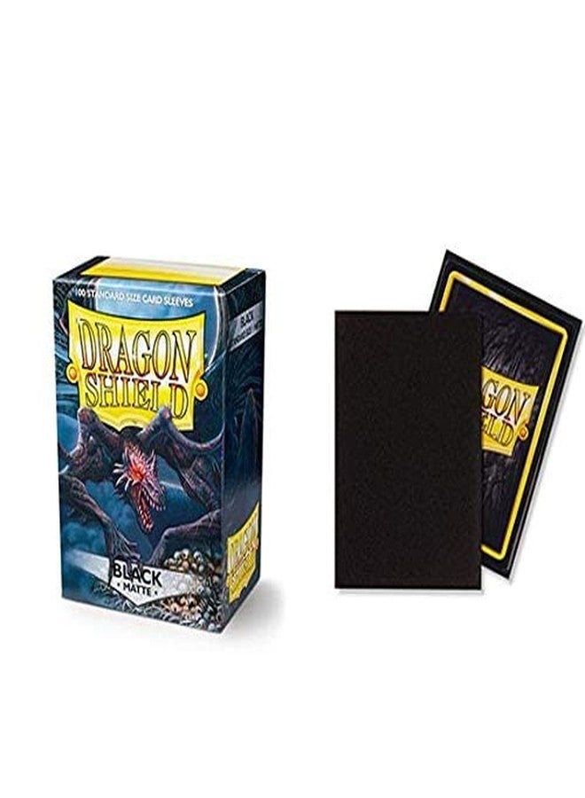dragon shield 2 Packs Dragon Shield Matte Black Standard Size 100 ct Card Sleeves Value Bundle! - Image 3